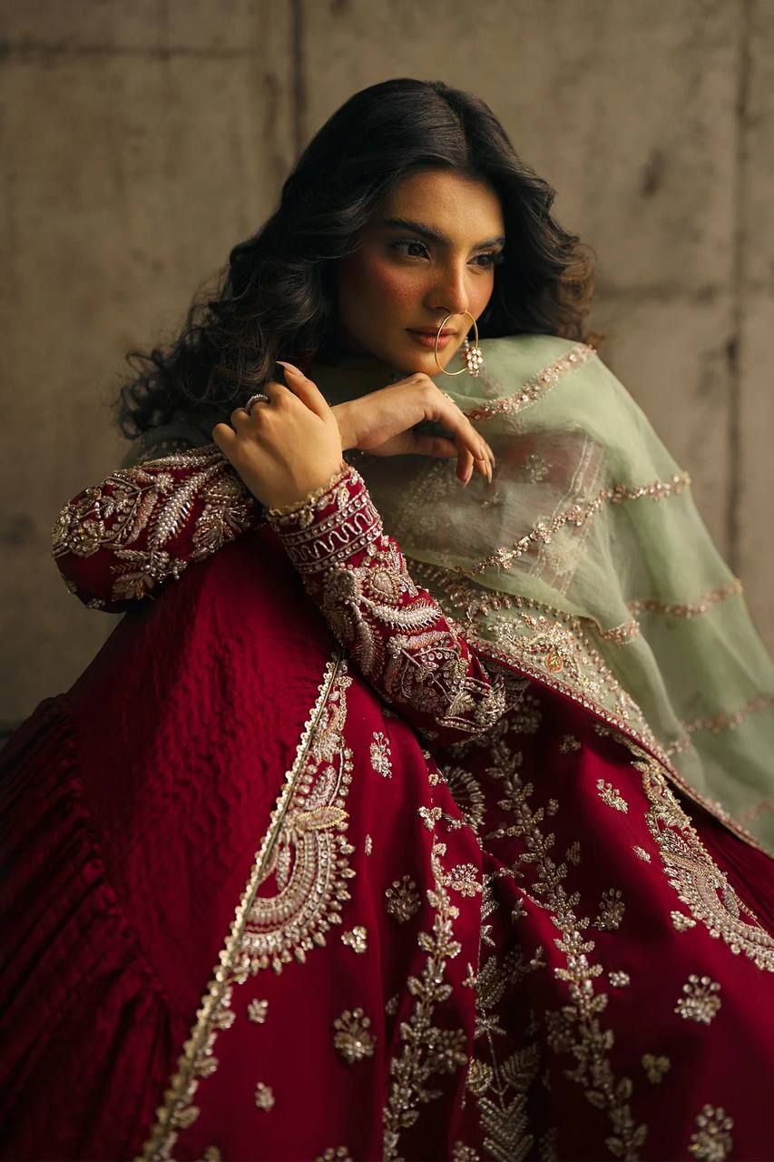 Faux Georgette Embroidered Lehenga Set with Dupatta