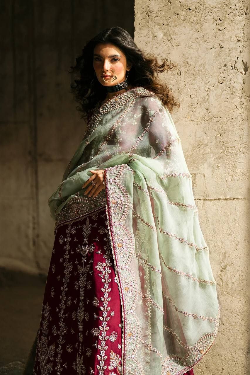 Faux Georgette Embroidered Lehenga Set with Dupatta