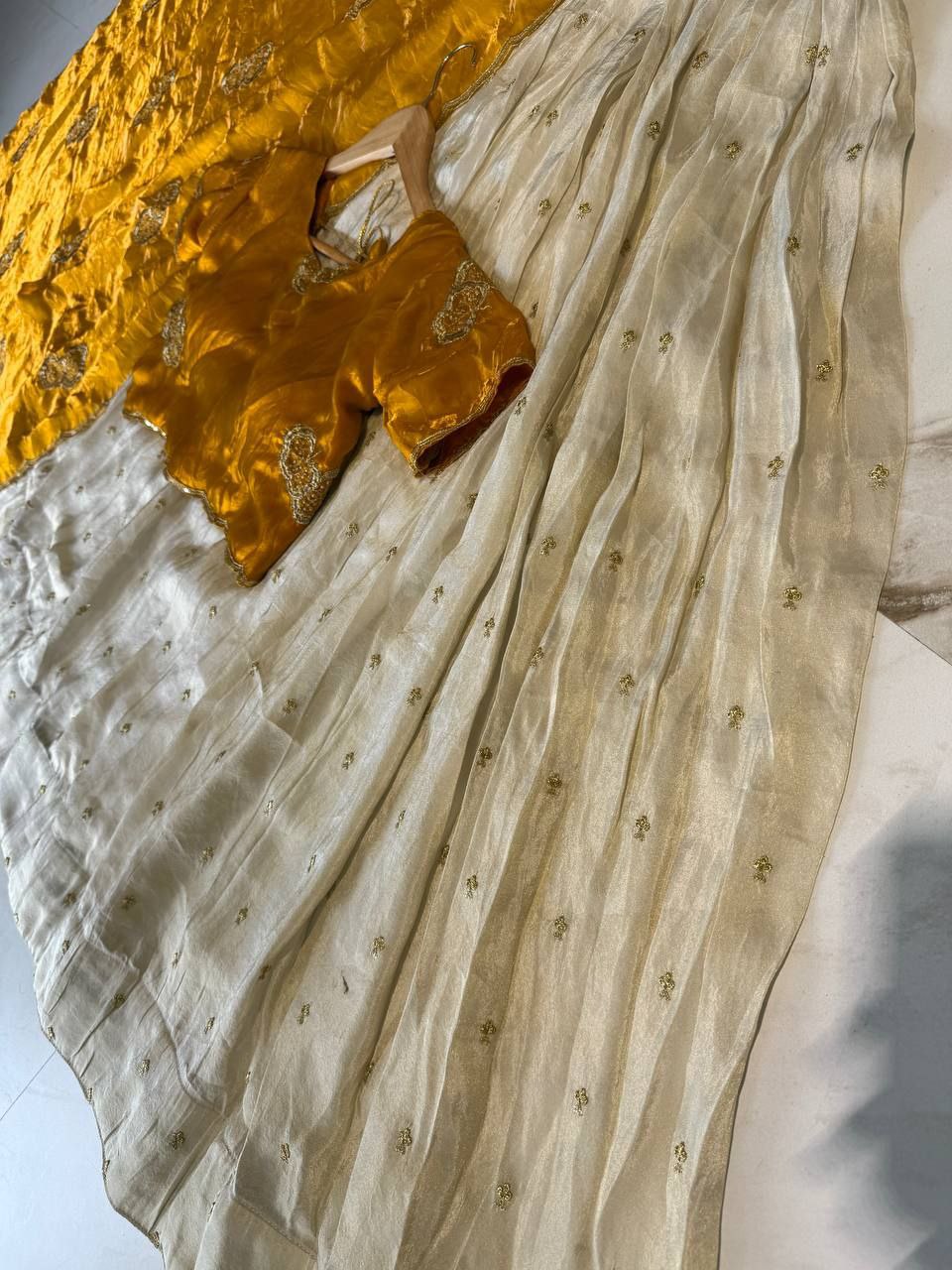 Premium Viscose Silk Lehenga Choli with Embroidered Butterfly Work