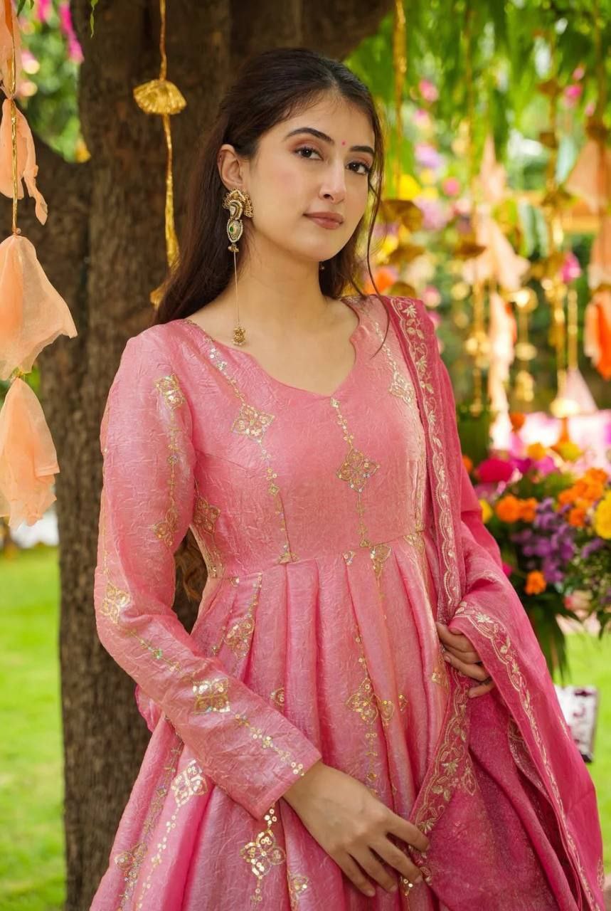 Premium Heavy Silk Women’s Fully Stitched Embroidered Party Suit