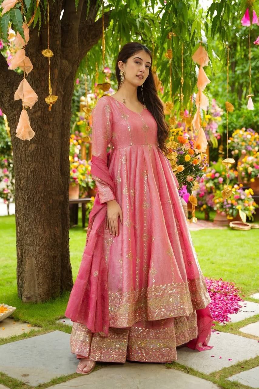 Premium Heavy Silk Women’s Fully Stitched Embroidered Party Suit