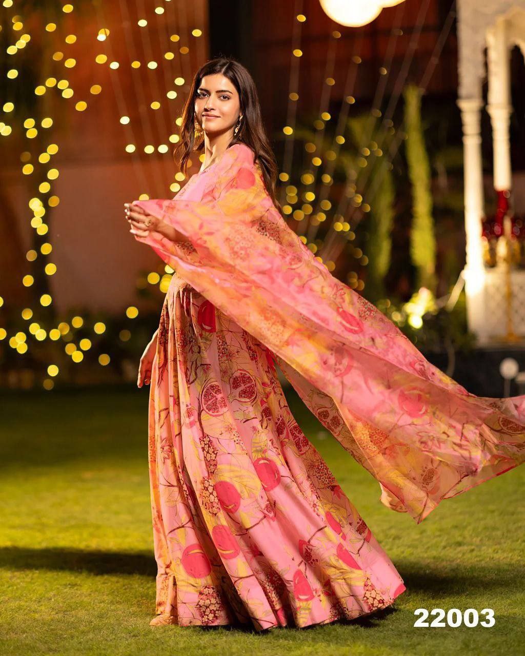 Royal Charm Airtex Chinon Silk Lehenga Set