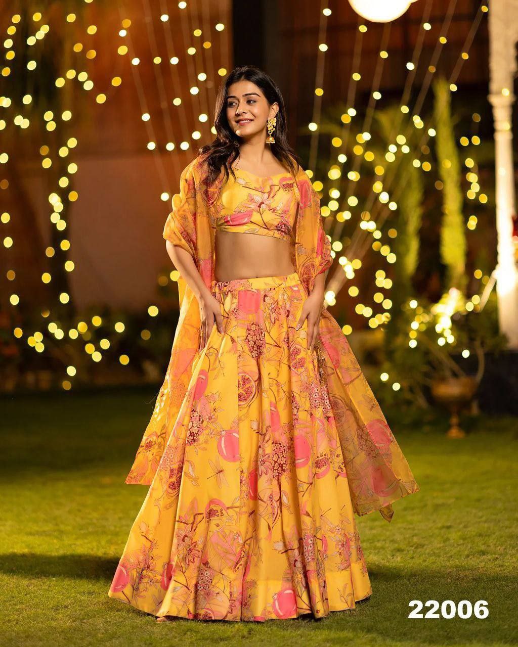 Royal Charm Airtex Chinon Silk Lehenga Set