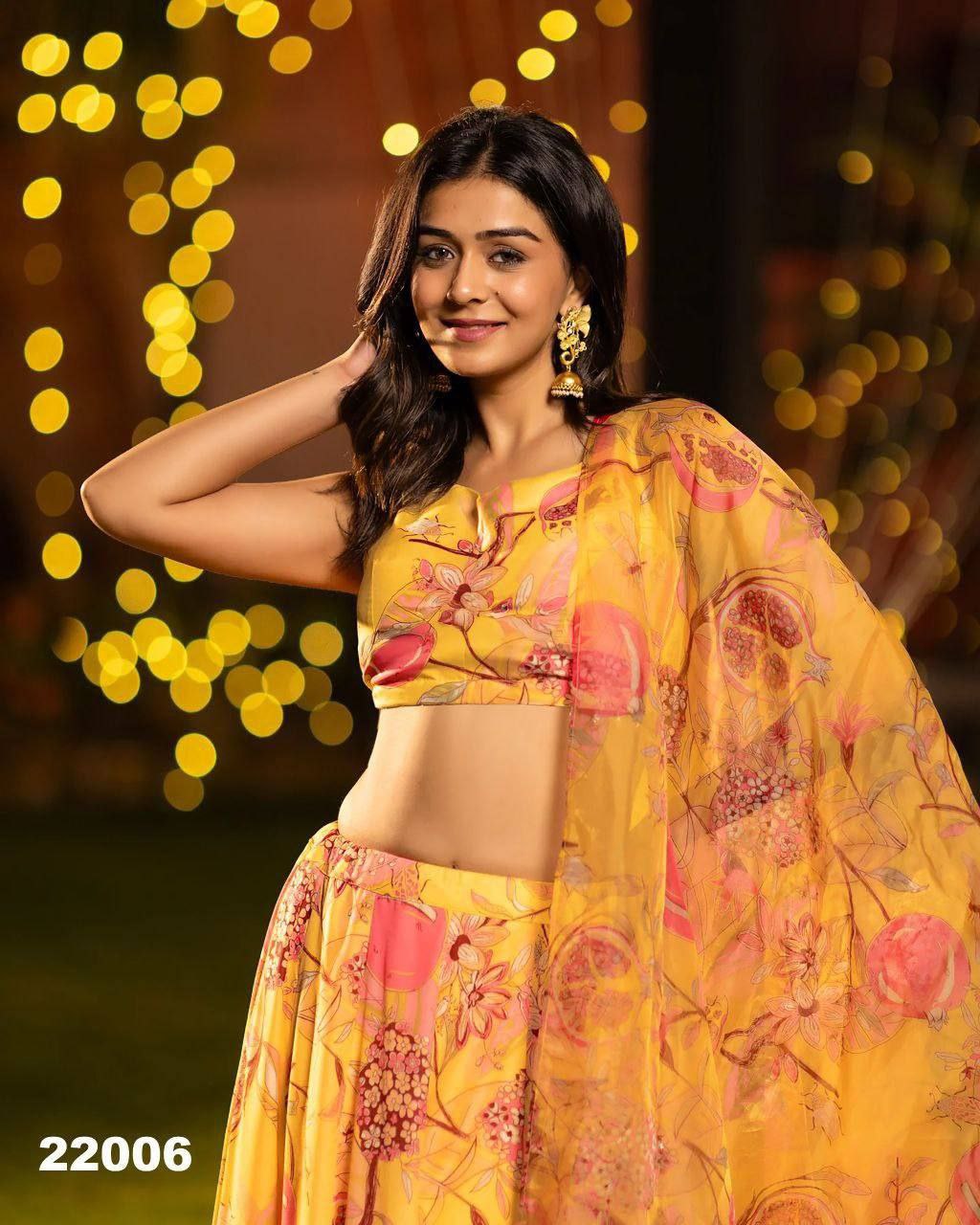 Royal Charm Airtex Chinon Silk Lehenga Set