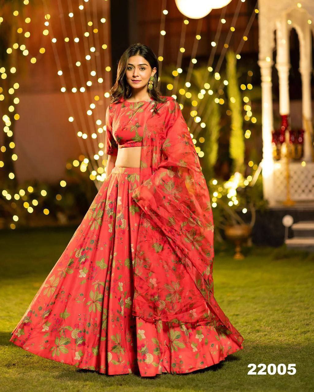 Royal Charm Airtex Chinon Silk Lehenga Set