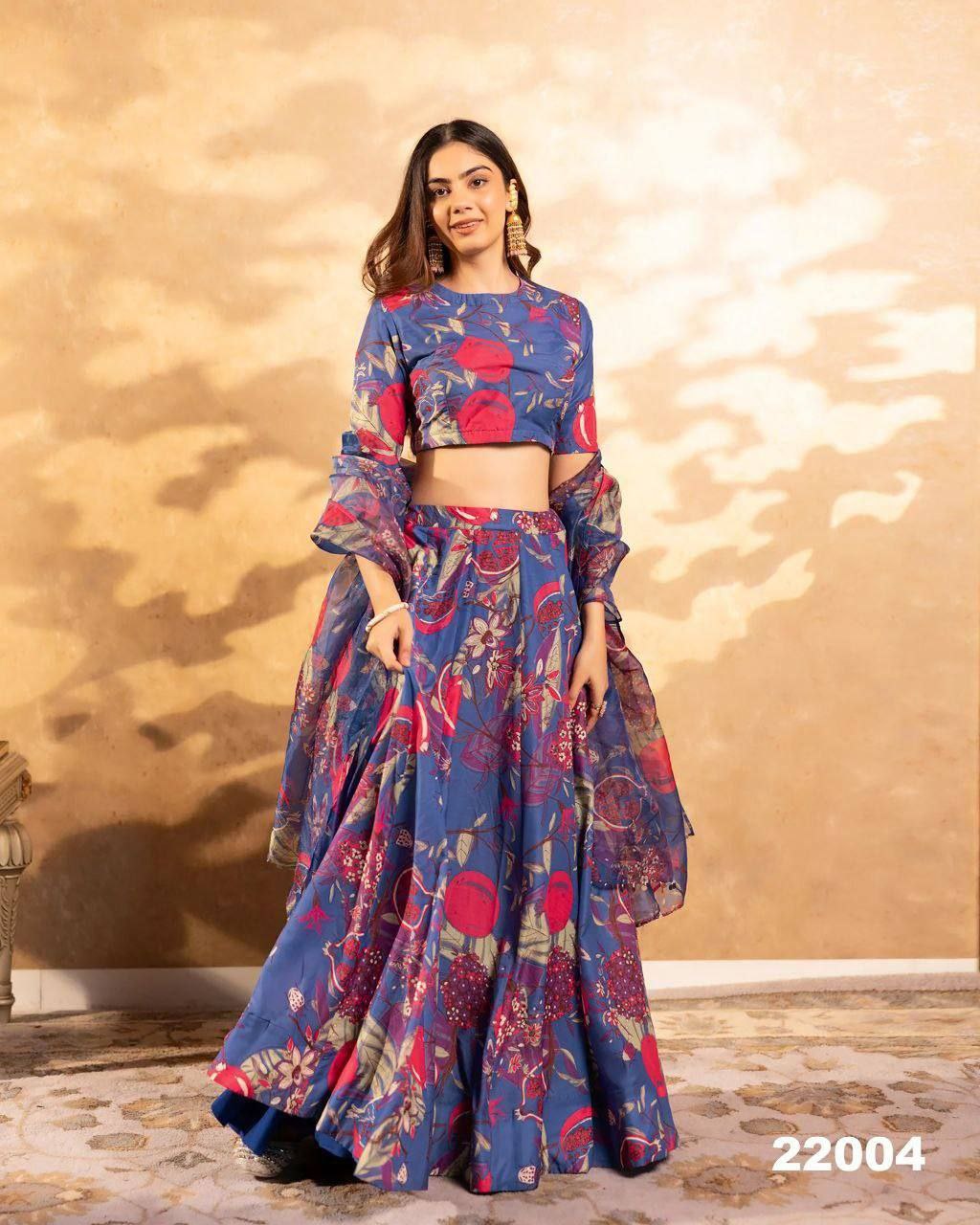 Royal Charm Airtex Chinon Silk Lehenga Set