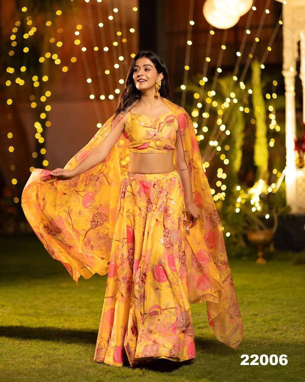 Royal Charm Airtex Chinon Silk Lehenga Set