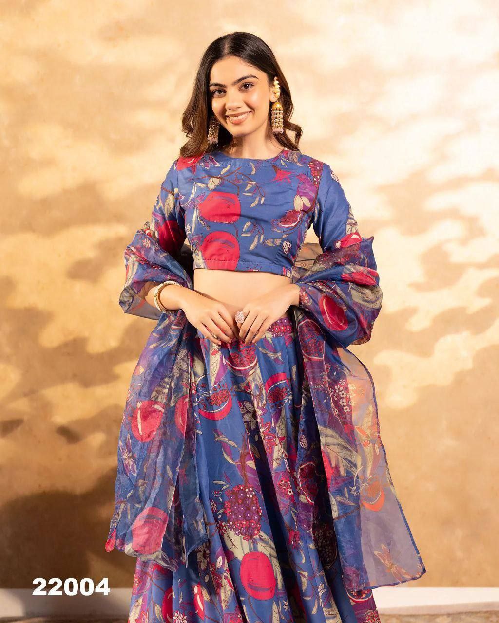 Royal Charm Airtex Chinon Silk Lehenga Set
